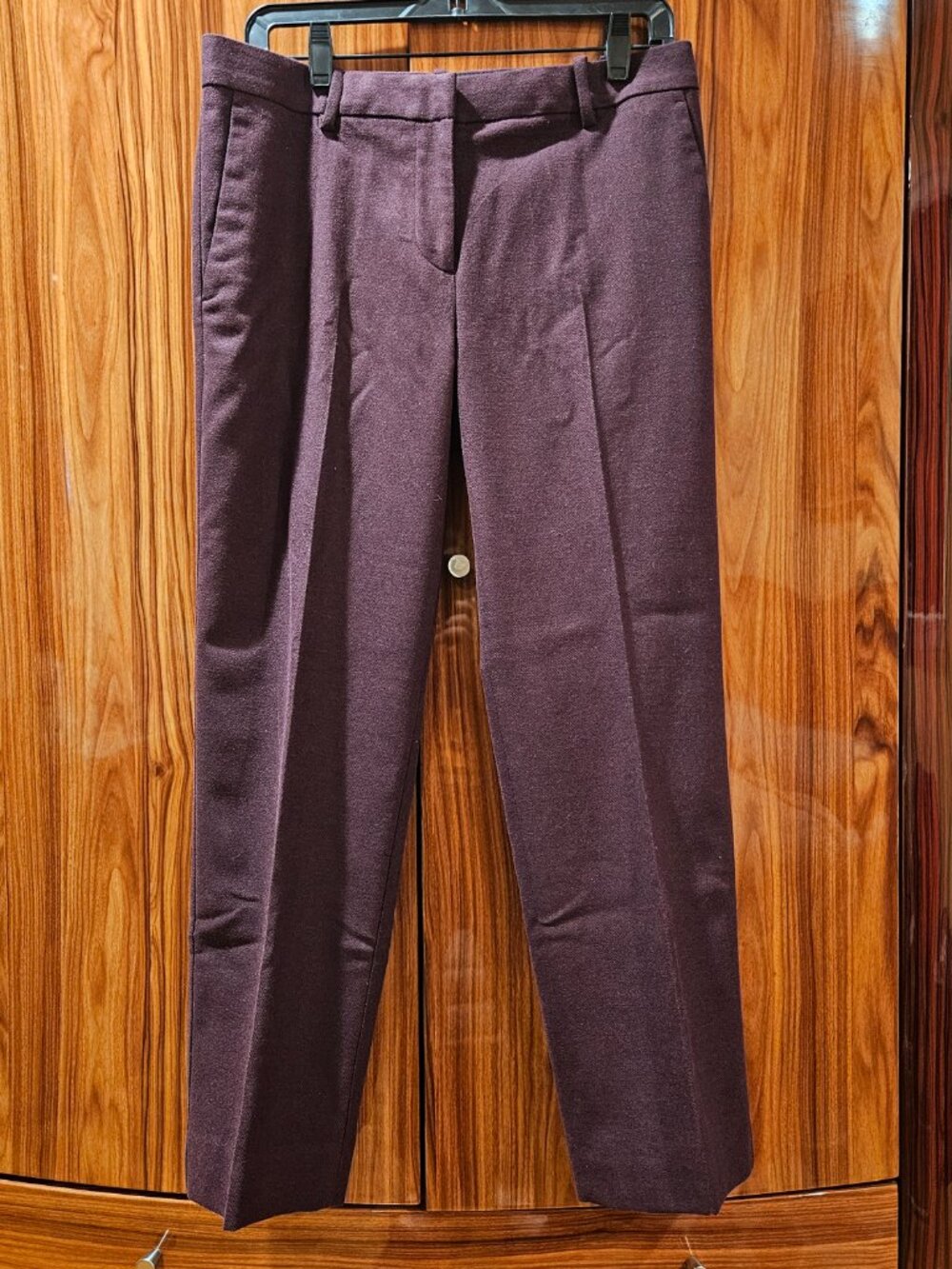 Womens Ann Taylor Dress Pants Burgundy Slack Chino Khaki Trouser, size 6
